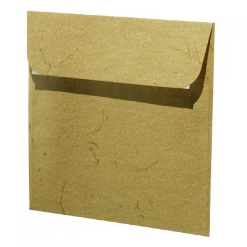 Artoz Papier Rustik, Kuvert quadratisch 160x160, ungefüttert, mit Haftklebstreifen, 100 Stück